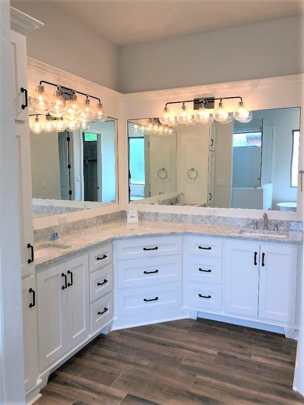 Custom bathroom cabinetry by Custom Wordworks in Longview, TX