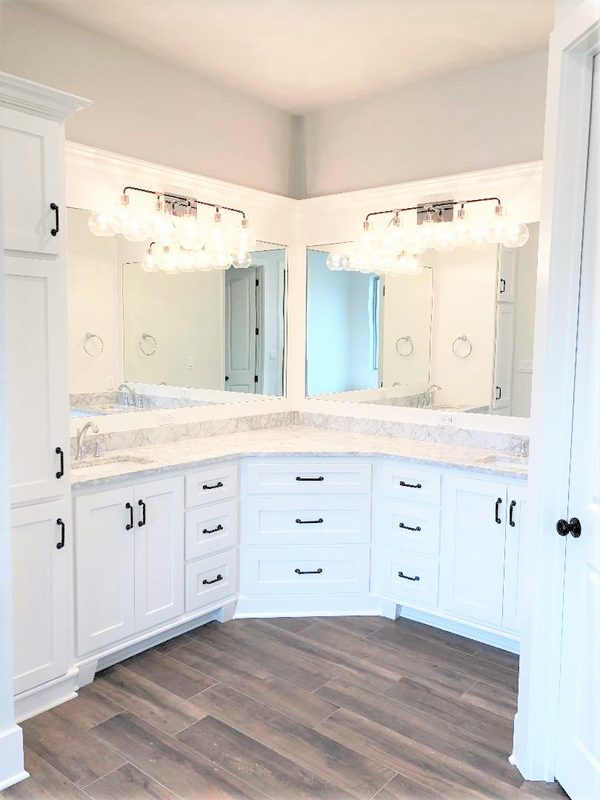 Custom bathroom cabinetry by Custom Wordworks in Longview, TX