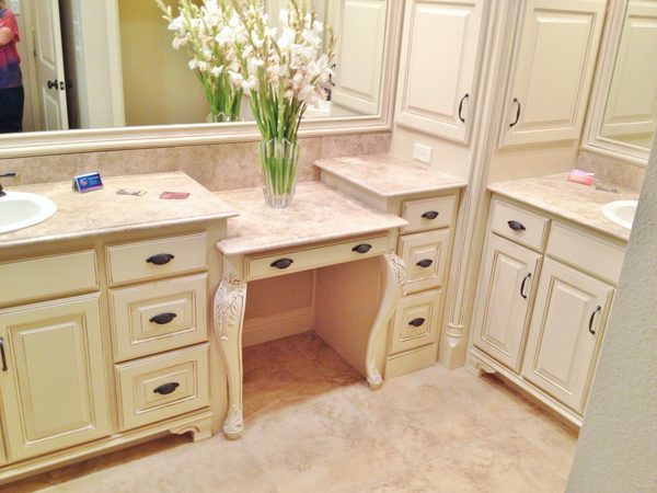 Custom bathroom cabinetry by Custom Wordworks in Longview, TX