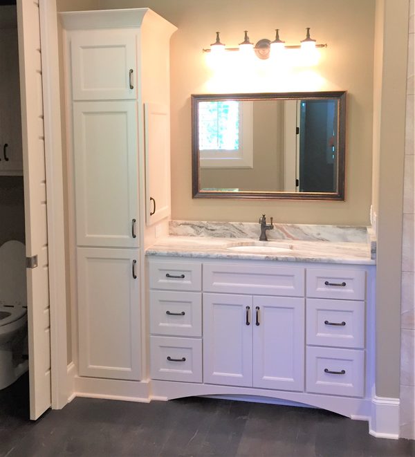 Custom bathroom cabinetry by Custom Wordworks in Longview, TX