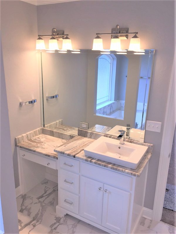 Custom bathroom cabinetry by Custom Wordworks in Longview, TX