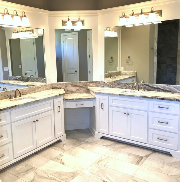 Custom bathroom cabinetry by Custom Wordworks in Longview, TX