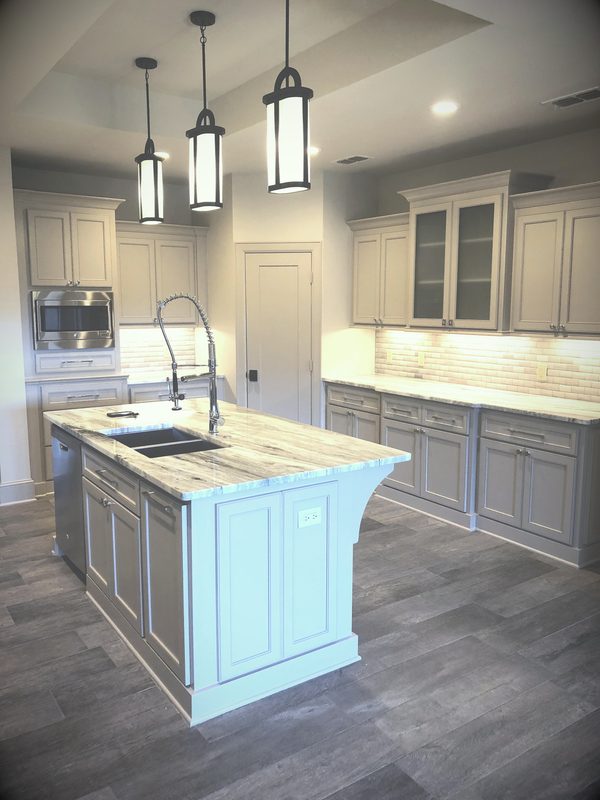 Completed custom cabinetry project by Custom Wordworks in Longview, TX