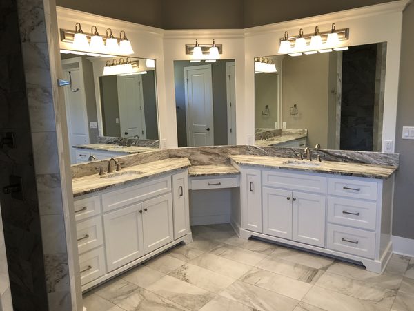 Completed custom cabinetry project by Custom Wordworks in Longview, TX