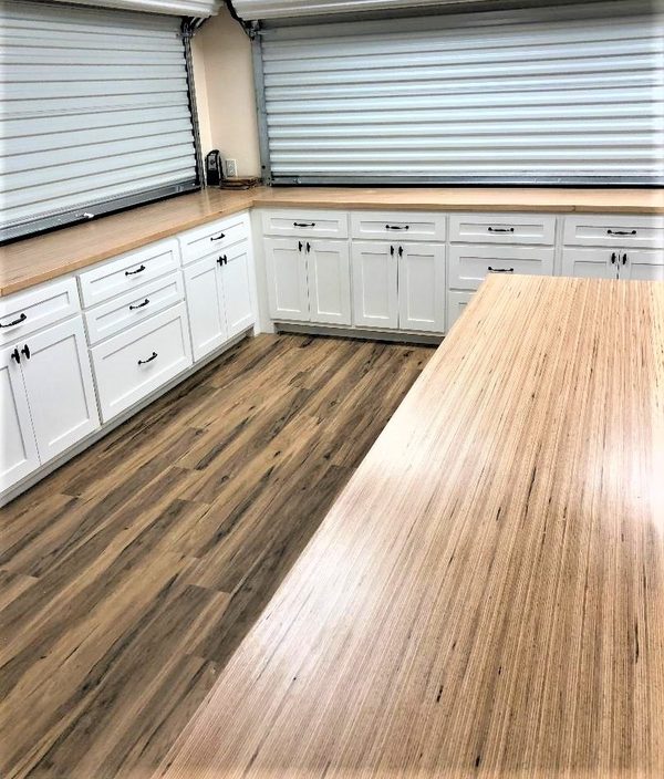 Completed custom cabinetry project by Custom Wordworks in Longview, TX